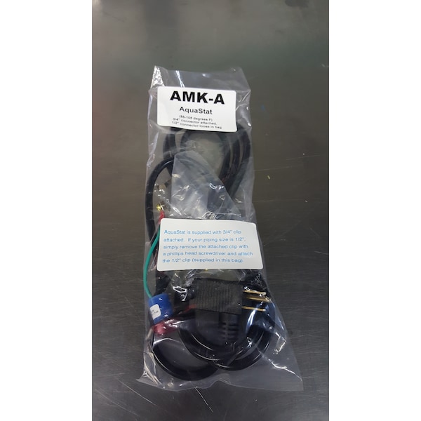 Universal 1/2" & 3/4" Aquastat Kit With 10 Ft. Cord.